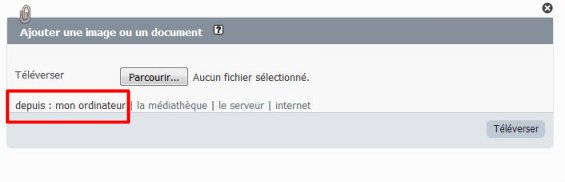 SPIP choix ajout document ordinateur
